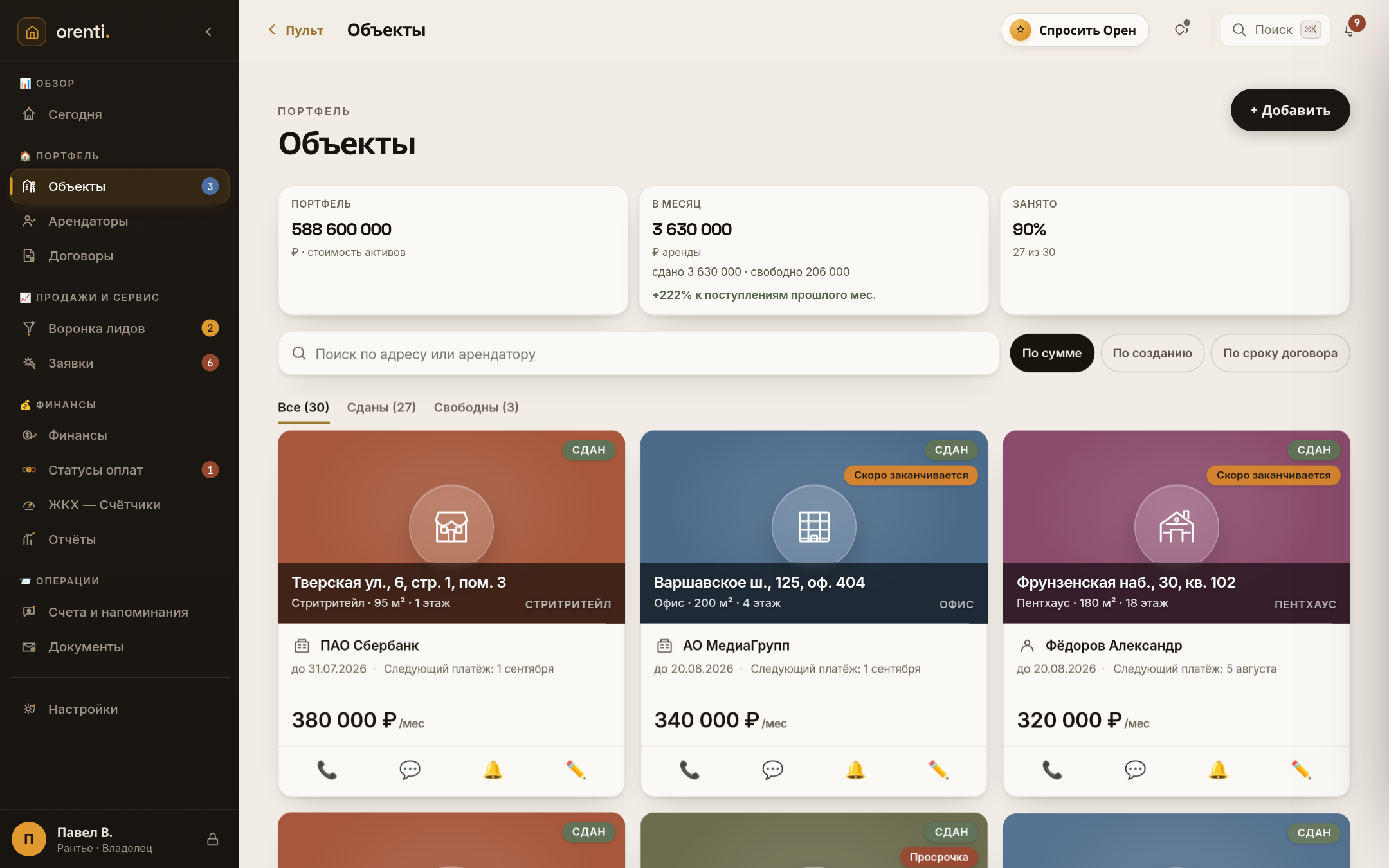 Оренти на компьютере